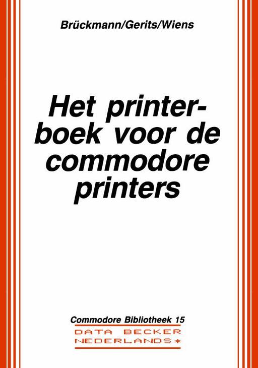 Het printer boek voor de Commodore printers