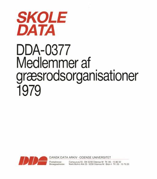Medlemmer af Græsrodsorganisationer 1979