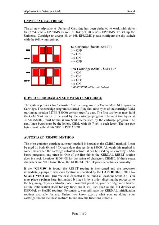 Cartridge Guide