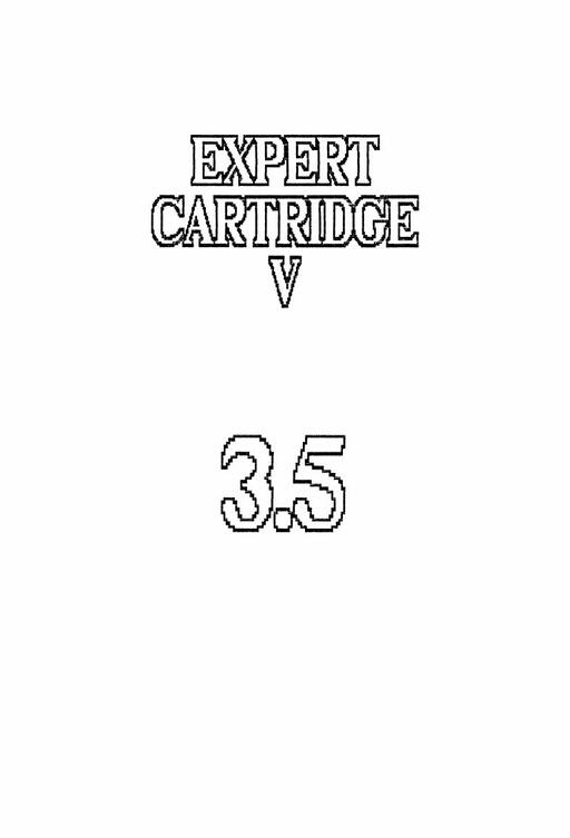 Expert Cartridge Manual v3.5