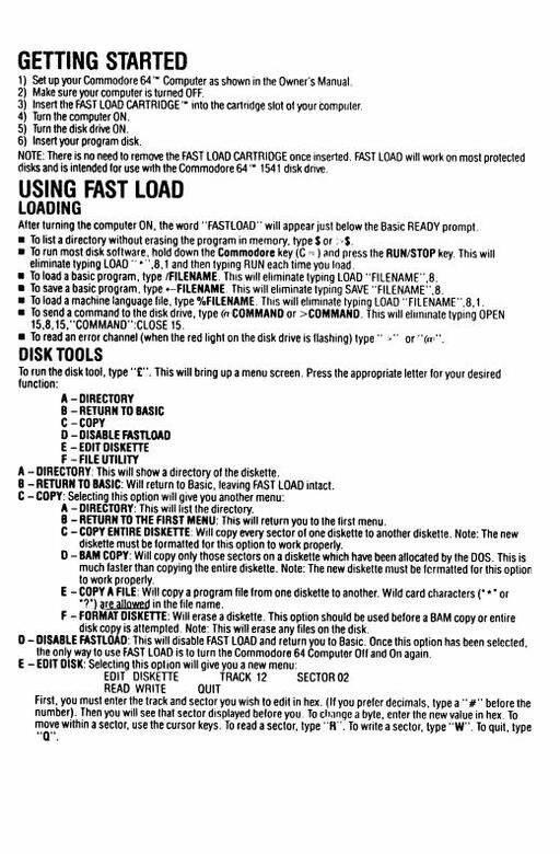 FastLoad Instructions
