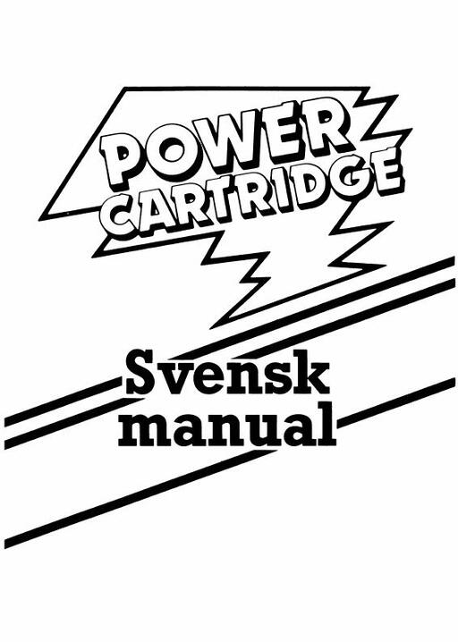 Power Cartridge Svensk Manual