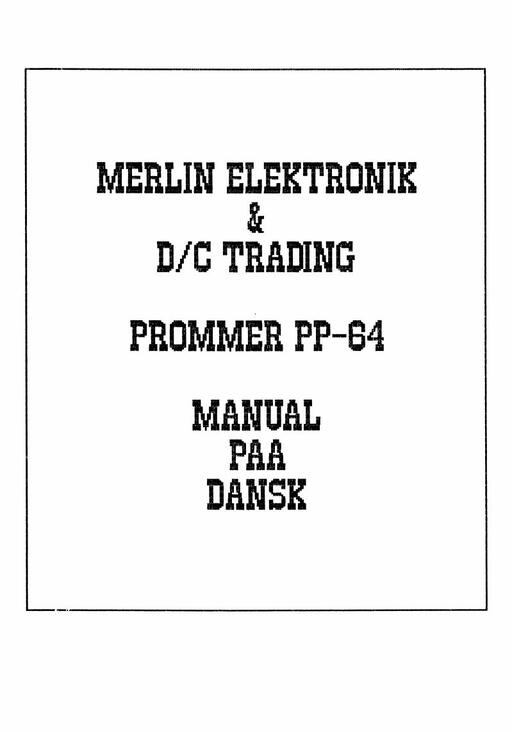 Merlin Prommer PP-64