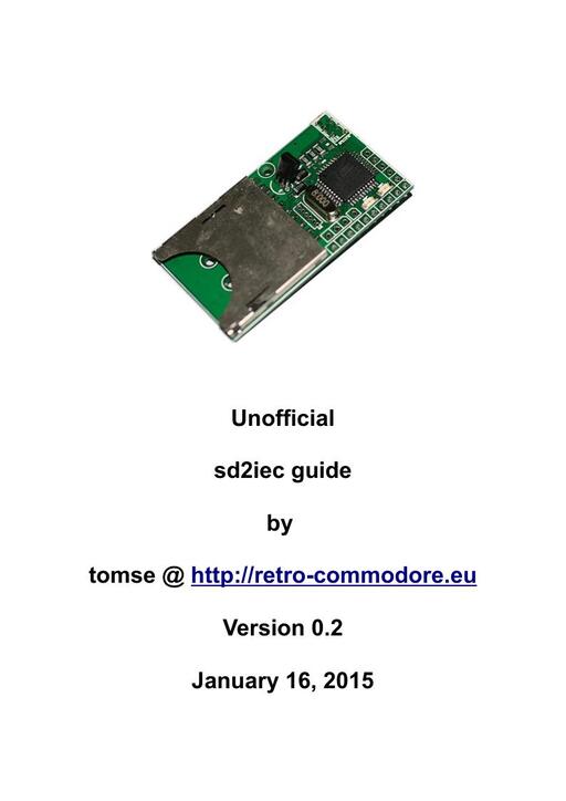 Unofficial sd2iec Guide